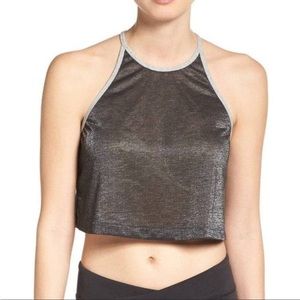 FREE PEOPLE | Retrograde Metallic Crop Tank Top